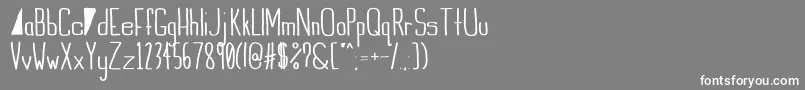 IndieSummerbold Font – White Fonts on Gray Background