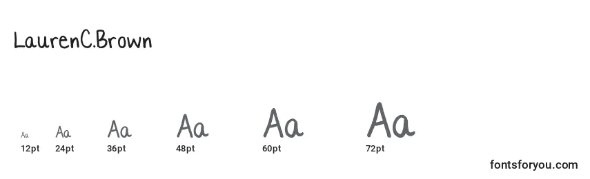 LaurenC.Brown Font Sizes