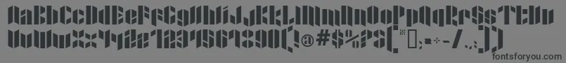 XactoBlade Font – Black Fonts on Gray Background