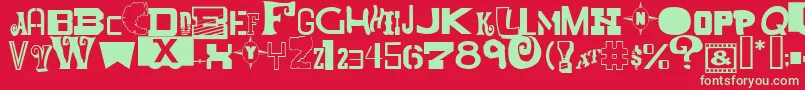 Подробнее о шрифте MixedMessagesJl Шрифт MixedMessagesJl – зелёные шрифты на красном фоне