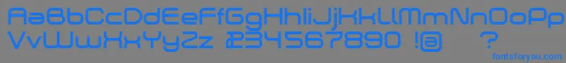 Dekers Font – Blue Fonts on Gray Background