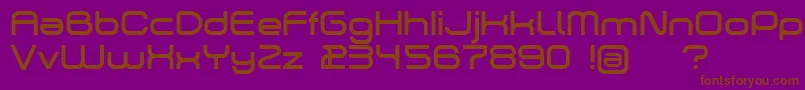 Шрифт Dekers – коричневые шрифты на фиолетовом фоне
