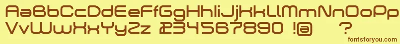 Dekers Font – Brown Fonts on Yellow Background