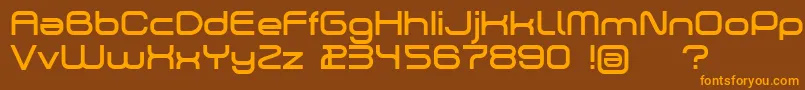 fuente Dekers – Fuentes Naranjas Sobre Fondo Marrón