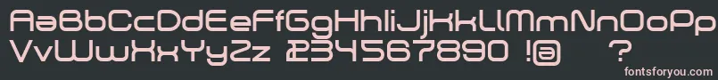 Dekers Font – Pink Fonts on Black Background
