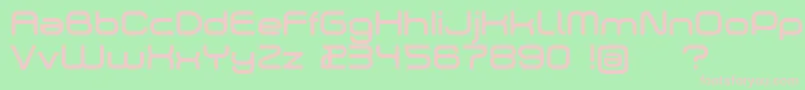 Шрифт Dekers – розовые шрифты на зелёном фоне
