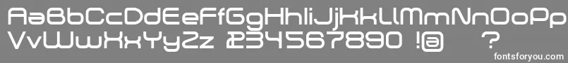 Dekers Font – White Fonts on Gray Background