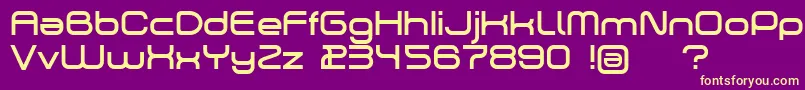 En savoir plus sur la police Dekers Police Dekers – polices jaunes sur fond violet