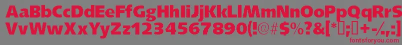 Lansettessk Font – Red Fonts on Gray Background