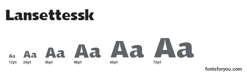 Lansettessk Font Sizes