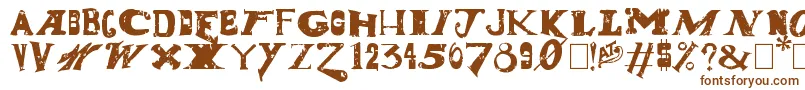 DudeRanch Font – Brown Fonts on White Background