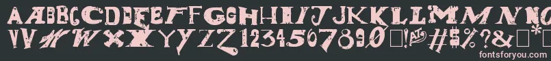 DudeRanch Font – Pink Fonts on Black Background