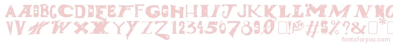 DudeRanch Font – Pink Fonts on White Background