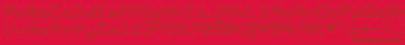 SunspotsAoe Font – Brown Fonts on Red Background