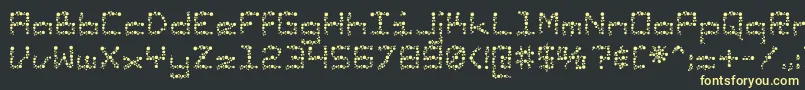 SunspotsAoe Font – Yellow Fonts on Black Background