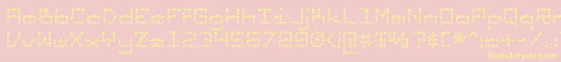 SunspotsAoe Font – Yellow Fonts on Pink Background