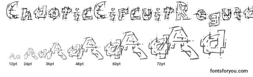 ChaoticCircuitRegular Font Sizes