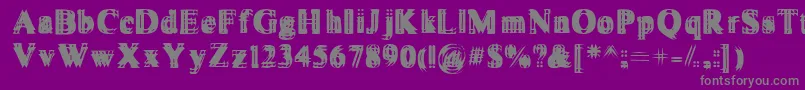 fuente Vibrato ffy – Fuentes Grises Sobre Fondo Morado