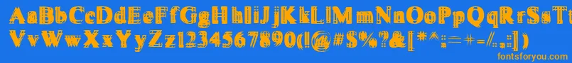 En savoir plus sur la police Vibrato ffy Police Vibrato ffy – polices orange sur fond bleu