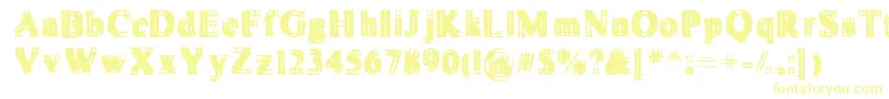 Czcionka Vibrato ffy – żółte czcionki