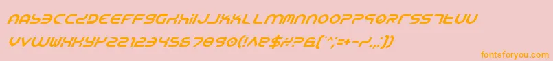 Yukoni Font – Orange Fonts on Pink Background