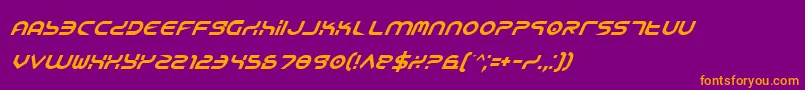 Yukoni Font – Orange Fonts on Purple Background