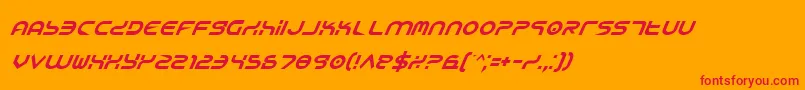 Yukoni Font – Red Fonts on Orange Background