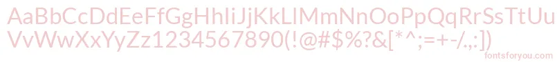 LatoRegular Font – Pink Fonts on White Background