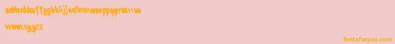 Chizel Font – Orange Fonts on Pink Background
