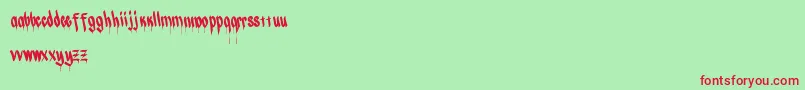 Chizel Font – Red Fonts on Green Background