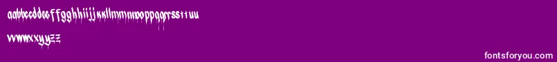 Chizel-Schriftart – Weiße Schriften auf violettem Hintergrund