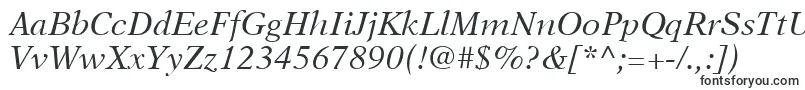 NewAsterLtItalic-fontti – Yksinkertaiset fontit