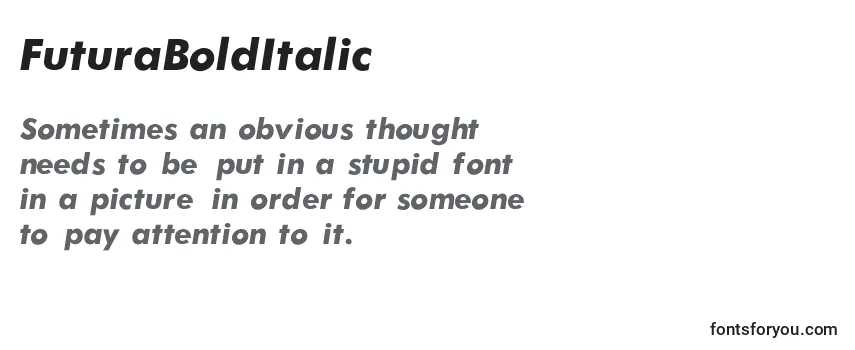 Шрифт FuturaBoldItalic
