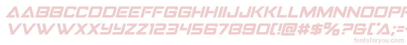 Strikefighterital Font – Pink Fonts on White Background