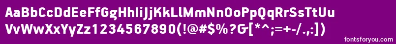 PfhandbookproBlack Font – White Fonts on Purple Background