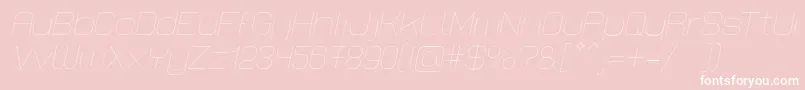 LastwaerkThinOblique Font – White Fonts on Pink Background