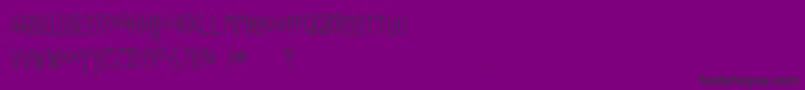 Шрифт Insanity – чёрные шрифты на фиолетовом фоне