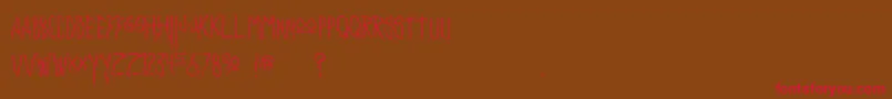 Insanity Font – Red Fonts on Brown Background