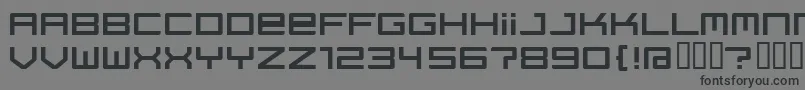 Regata ffy Font – Black Fonts on Gray Background