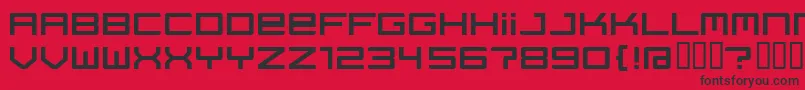 Regata ffy Font – Black Fonts on Red Background