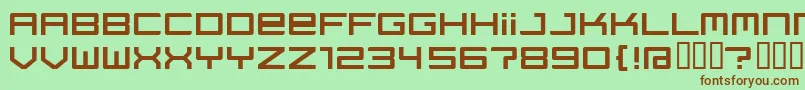 Regata ffy Font – Brown Fonts on Green Background