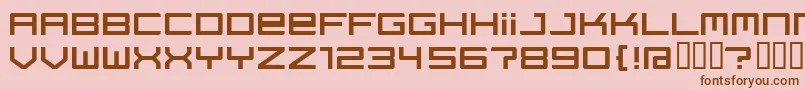 Regata ffy Font – Brown Fonts on Pink Background