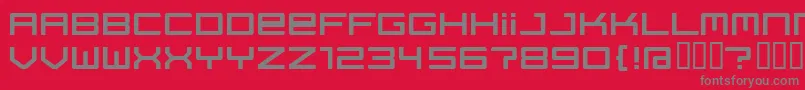 Regata ffy Font – Gray Fonts on Red Background