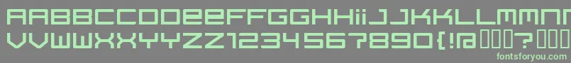 Regata ffy Font – Green Fonts on Gray Background