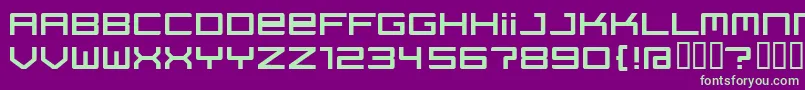 Regata ffy Font – Green Fonts on Purple Background