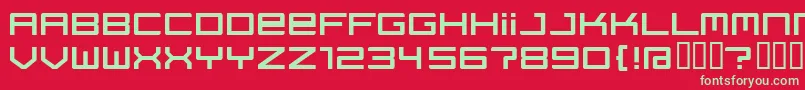 Regata ffy Font – Green Fonts on Red Background