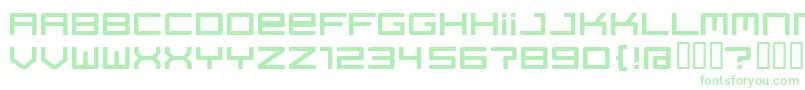 Regata ffy Font – Green Fonts on White Background