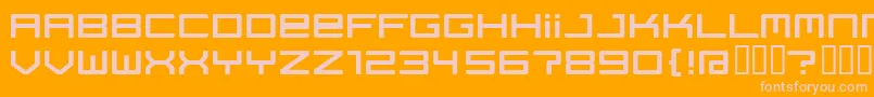 Regata ffy Font – Pink Fonts on Orange Background