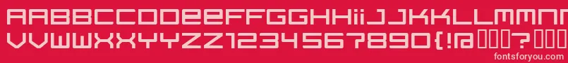 Regata ffy Font – Pink Fonts on Red Background