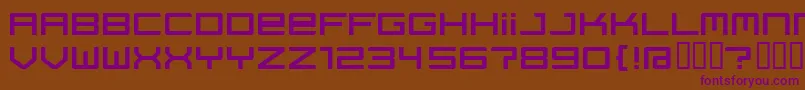 Regata ffy Font – Purple Fonts on Brown Background